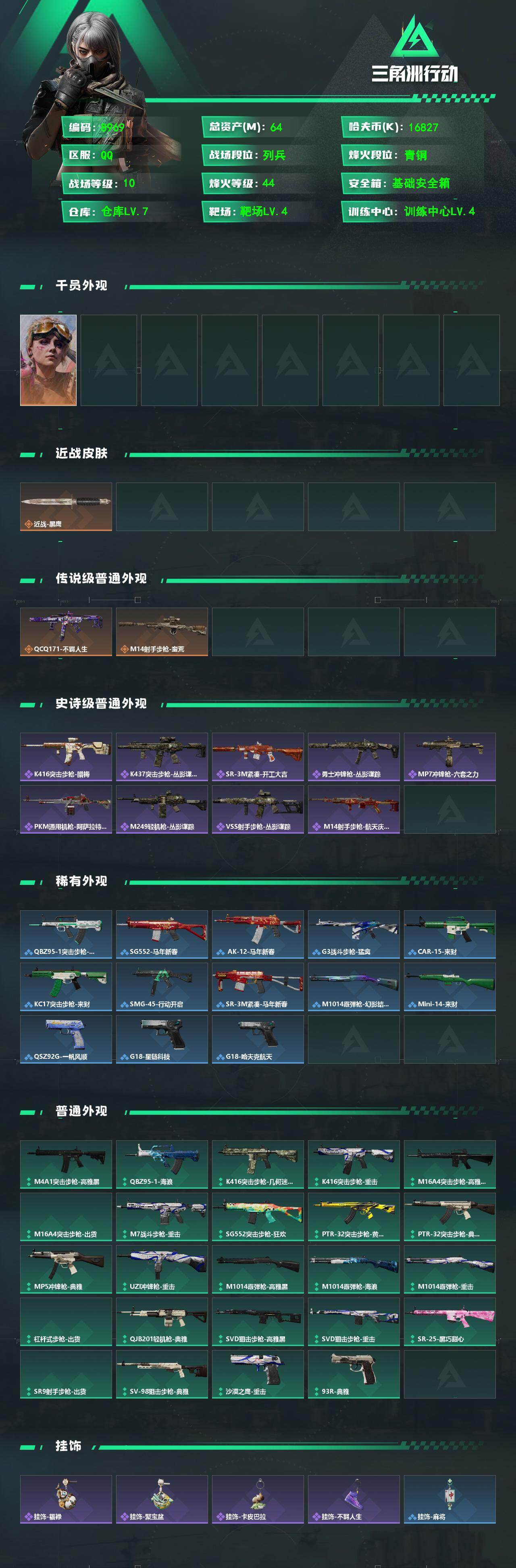 SJZCMW4125954三角洲行动账号详情图2