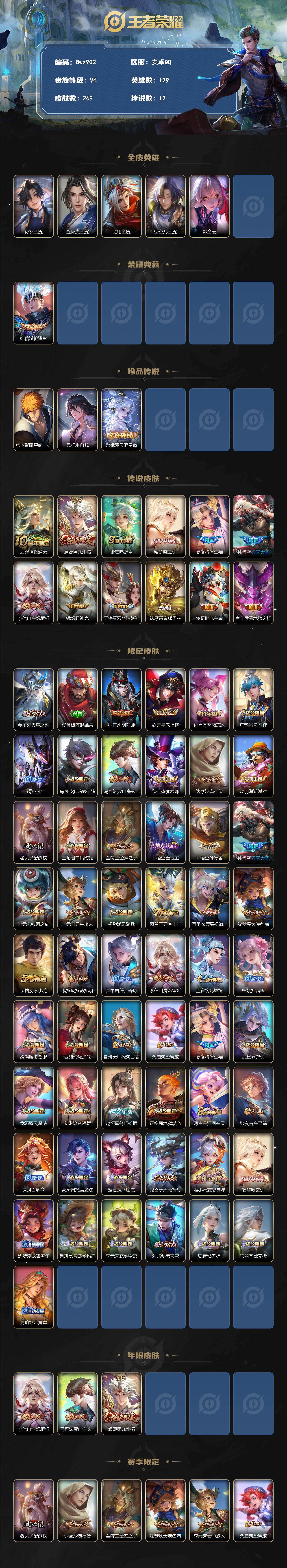 WZQM4355617王者荣耀账号详情图3