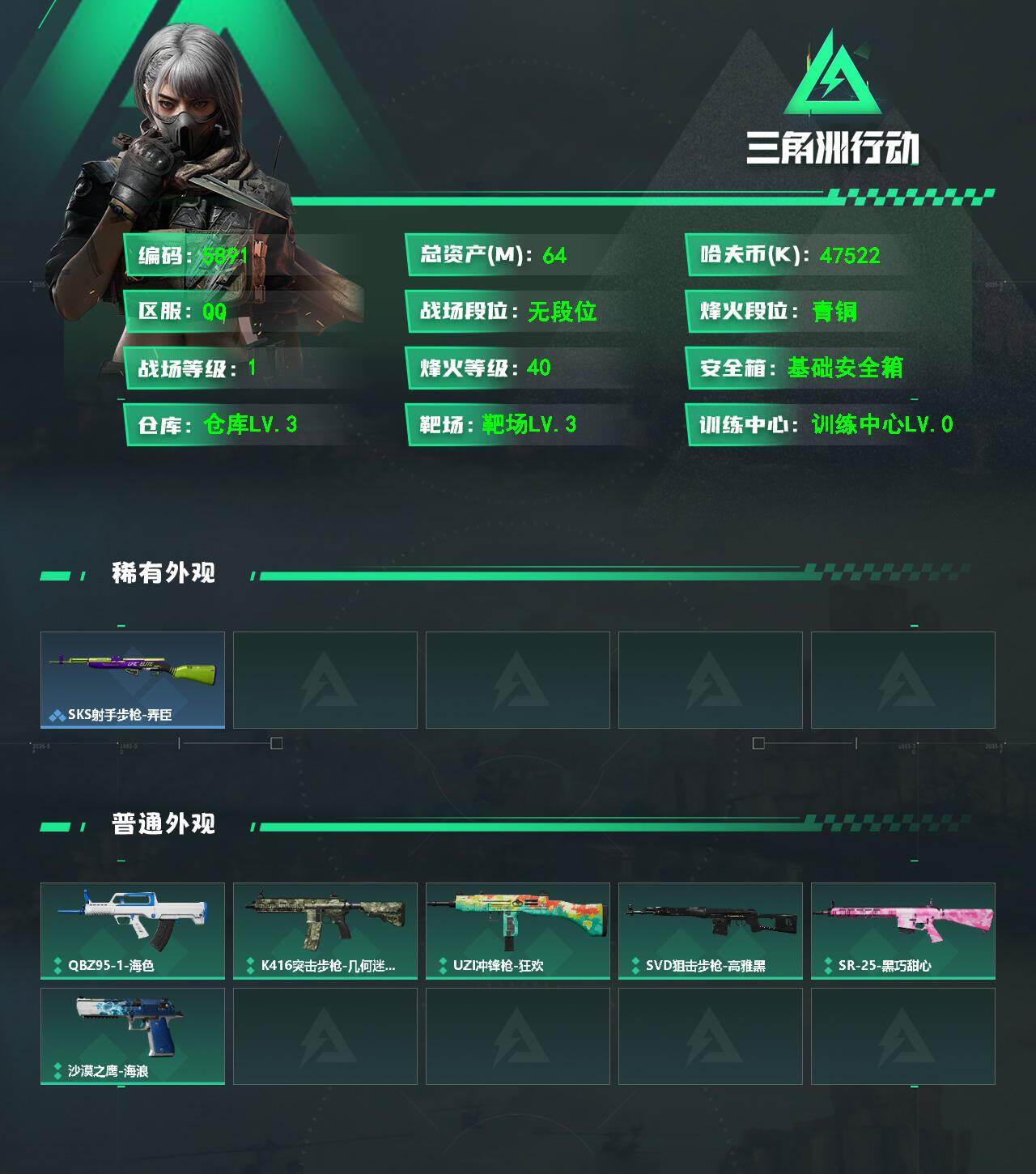 SJZPX4114438三角洲行动账号详情图4