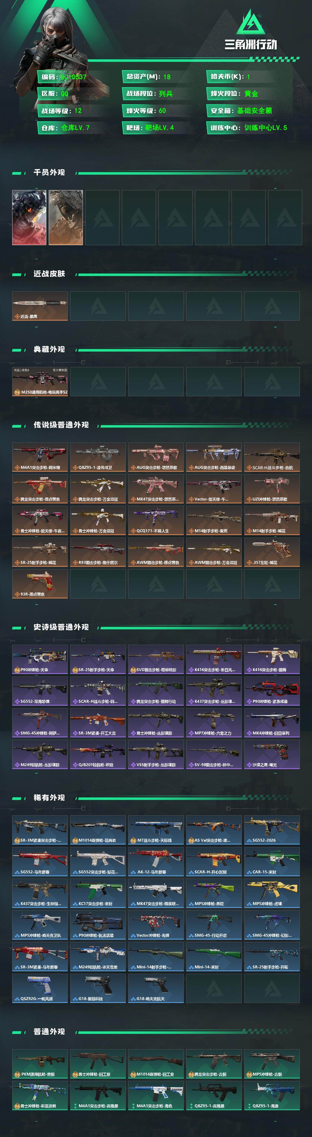 SJZEY4117142三角洲行动账号详情图2