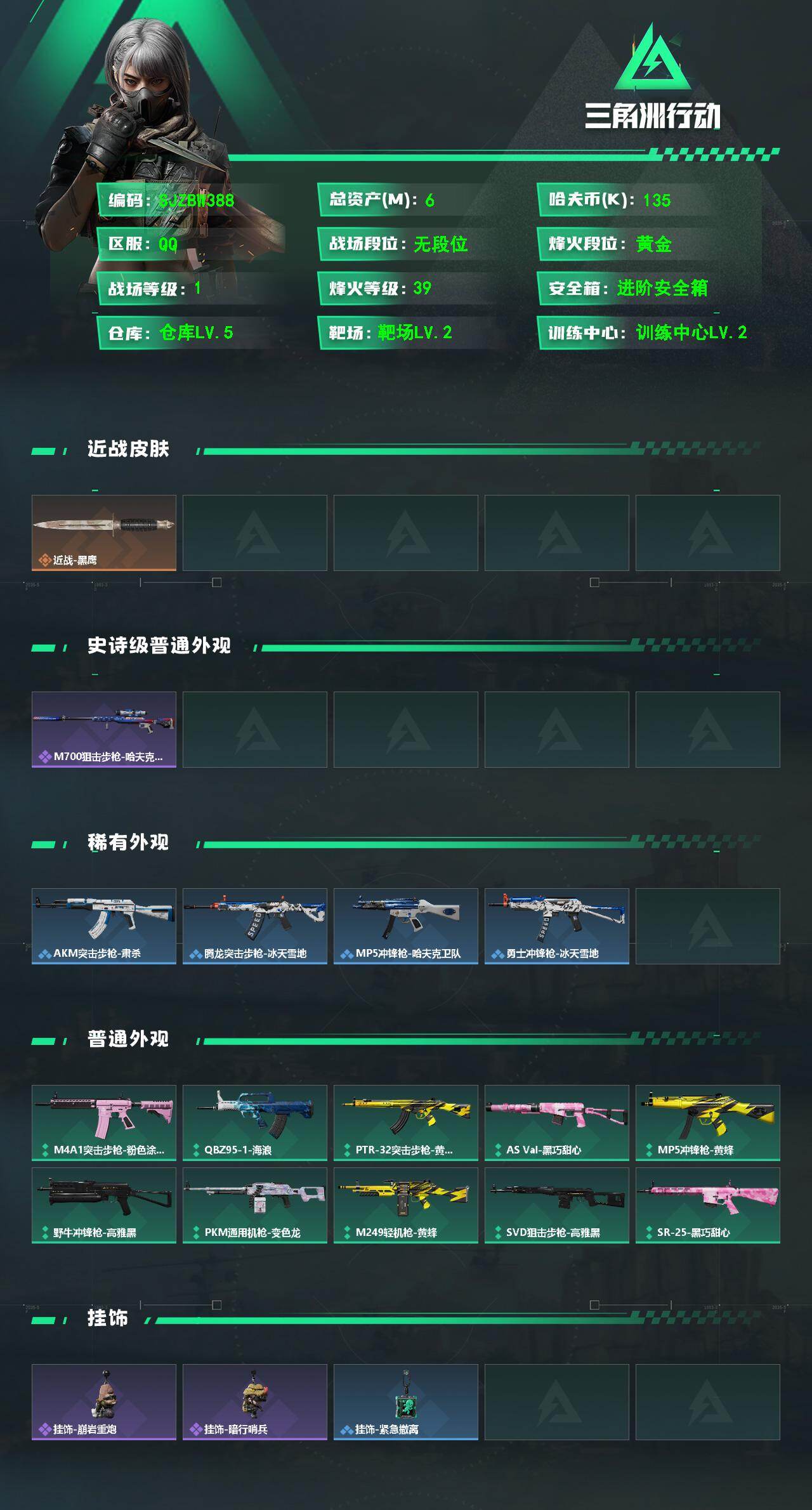 SJZEY4117742三角洲行动账号详情图2