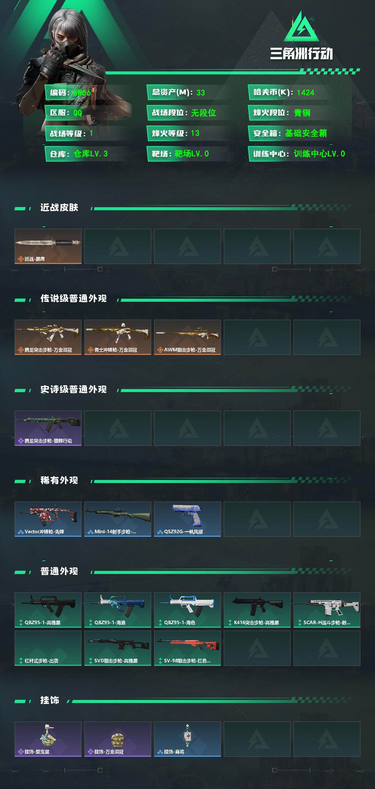 SJZEY4117707三角洲行动账号详情图2