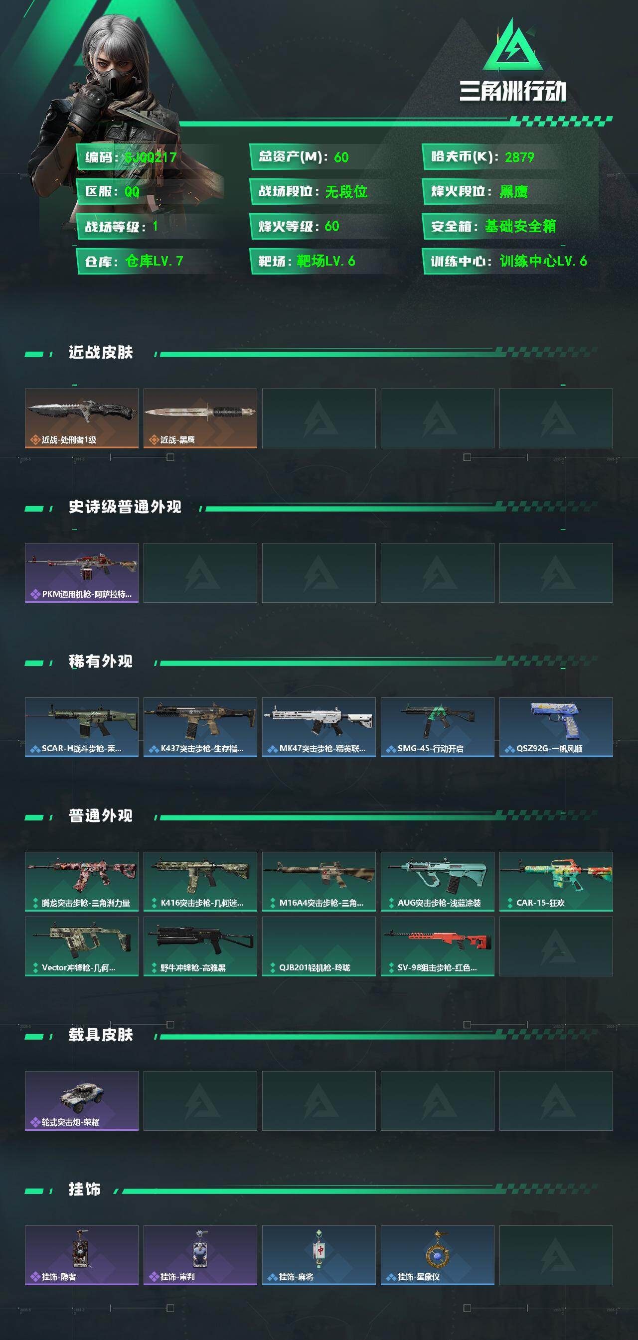 SJZEY4113995三角洲行动账号详情图2