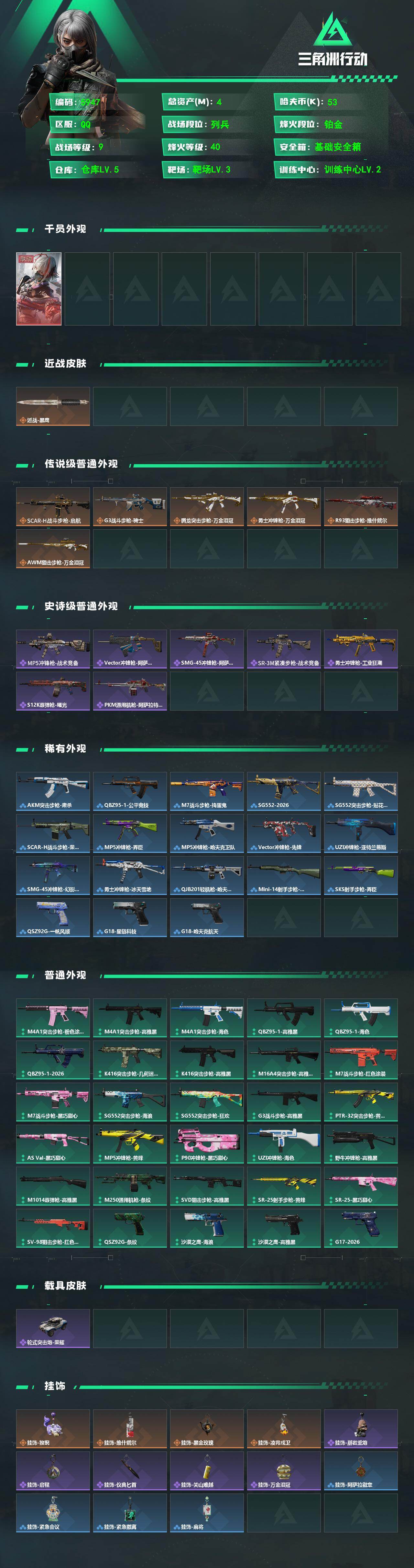 SJZPX4115598三角洲行动账号详情图4