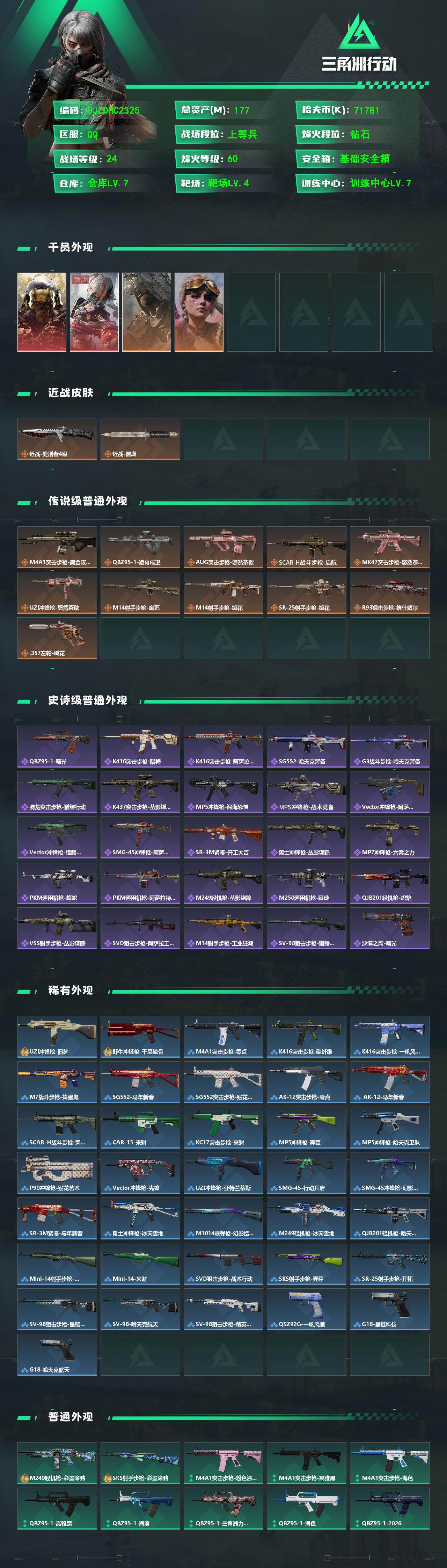 SJZQM4117103三角洲行动账号详情图3