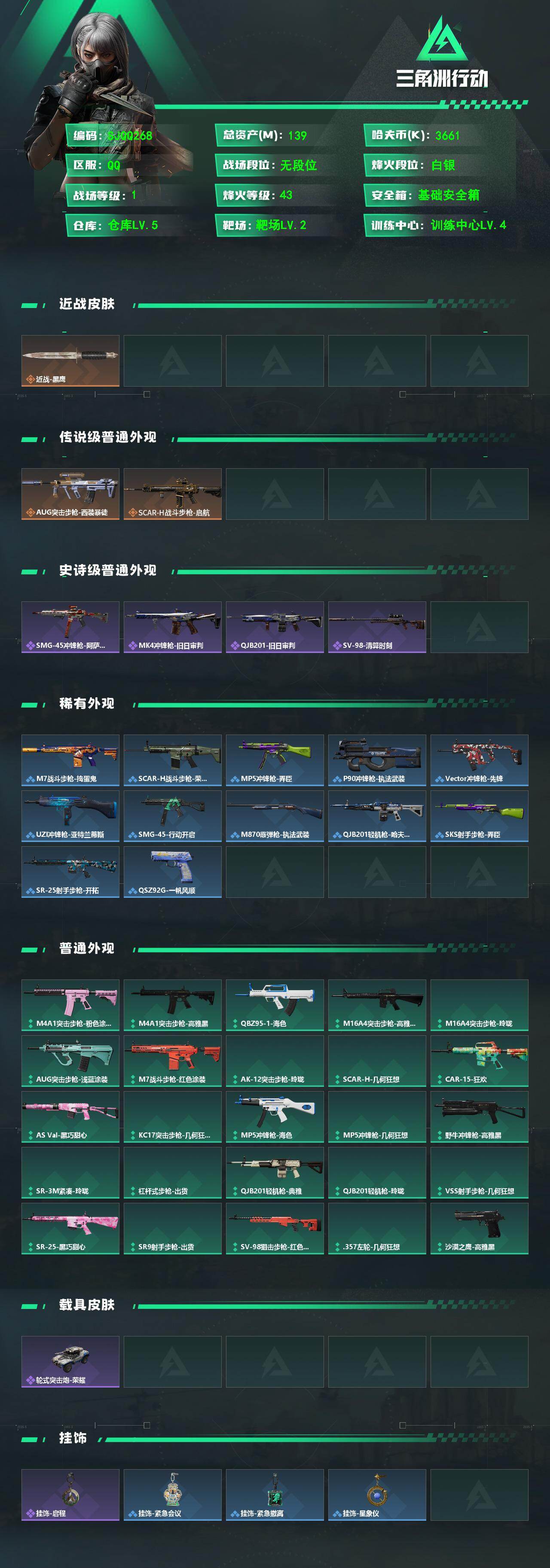 SJZEY4117624三角洲行动账号详情图2