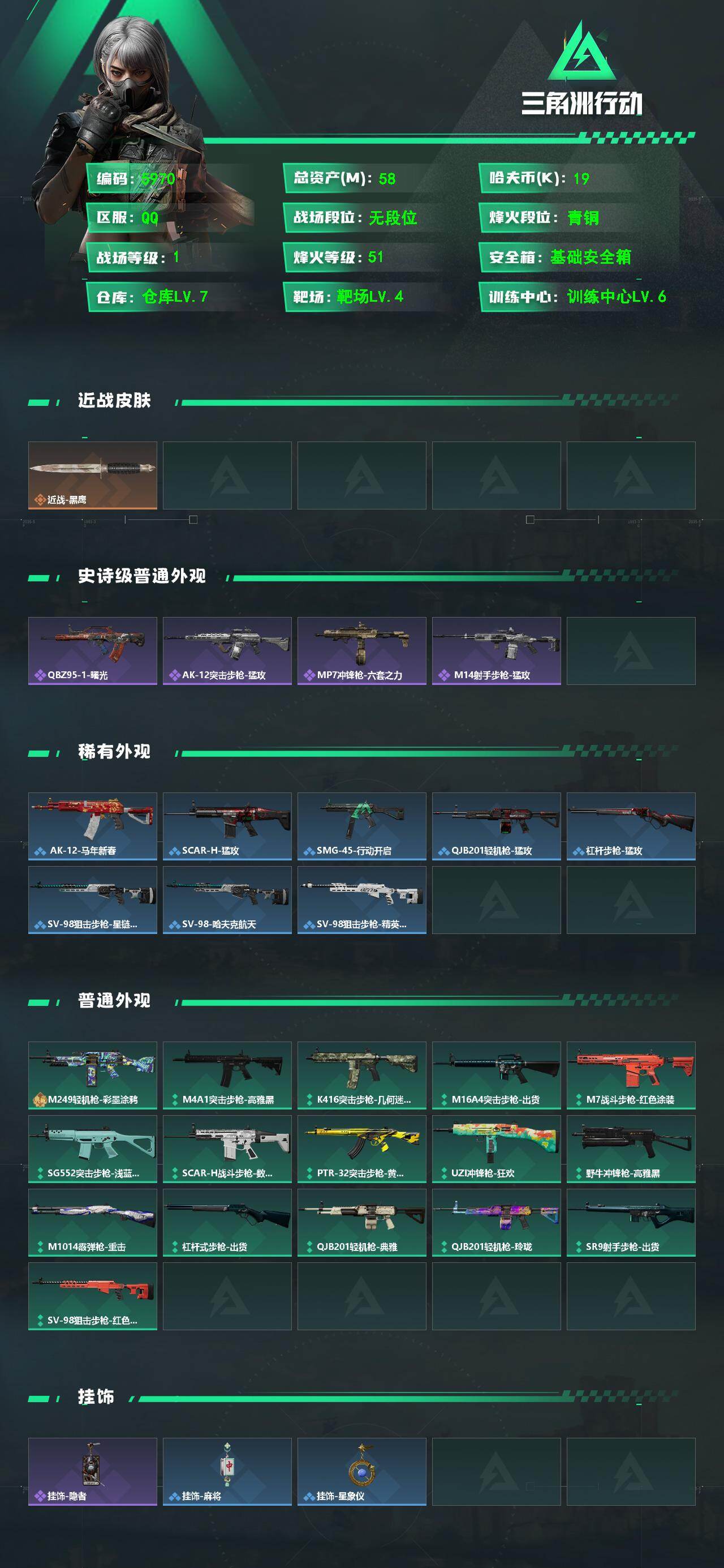 SJZPX4118316三角洲行动账号详情图4