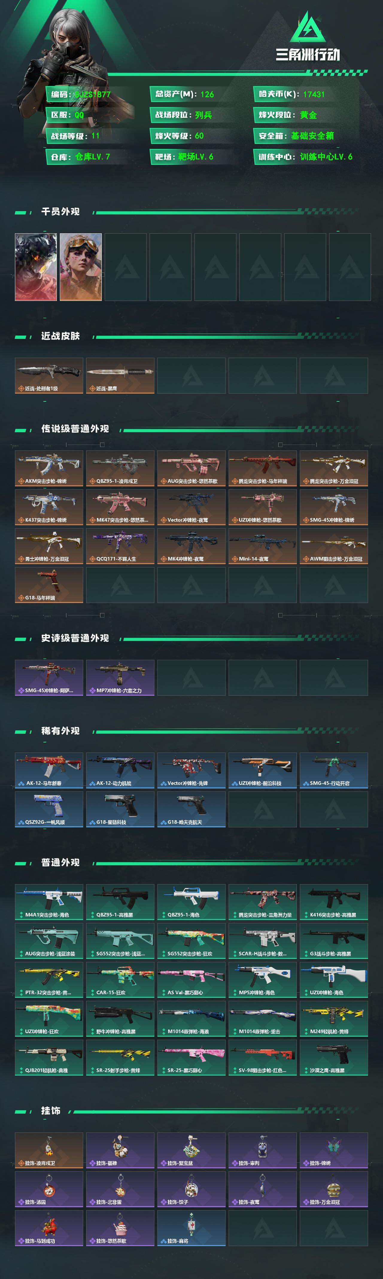 SJZEY4115719三角洲行动账号详情图2