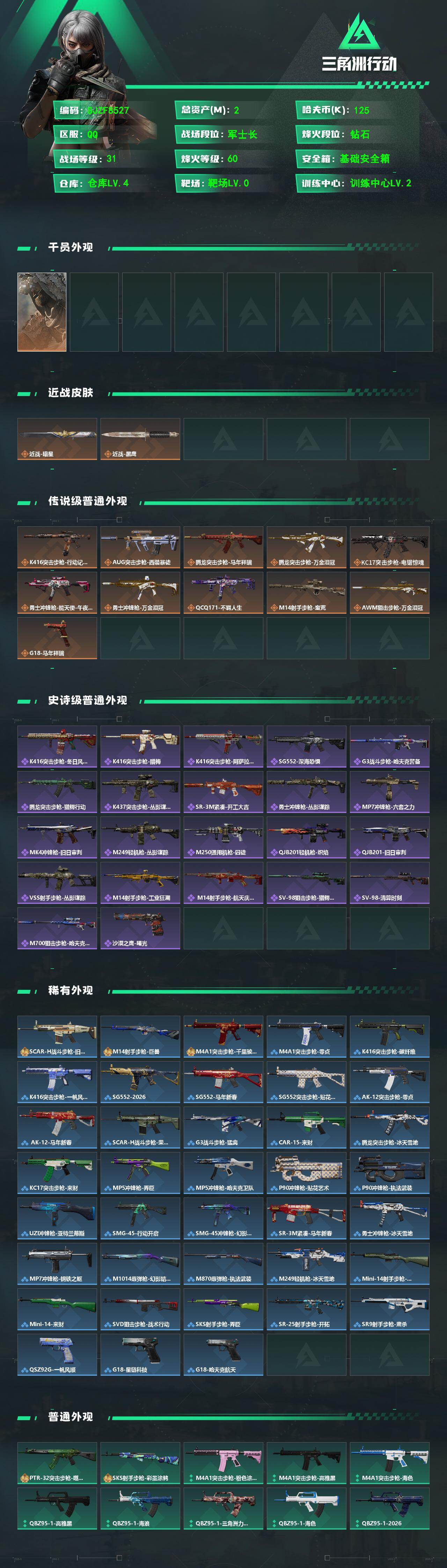 SJZEY4116093三角洲行动账号详情图2