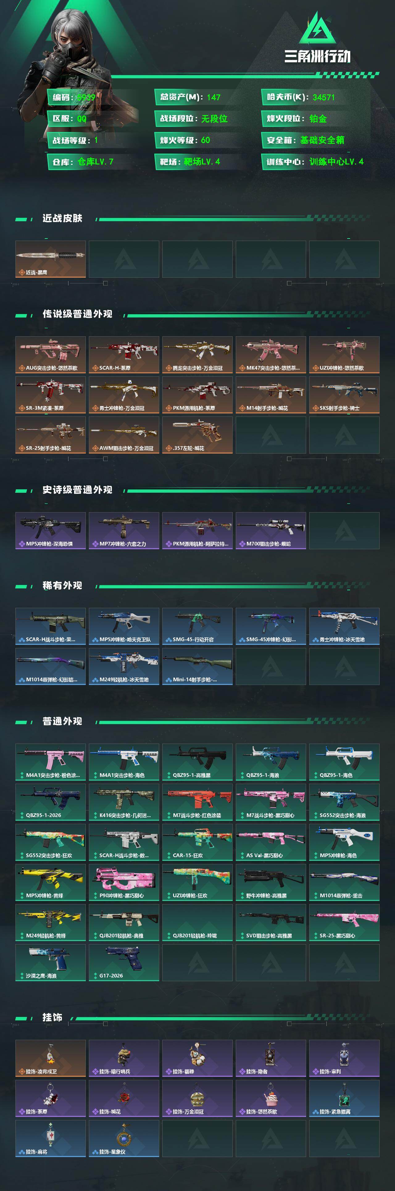 SJZPX4115564三角洲行动账号详情图4