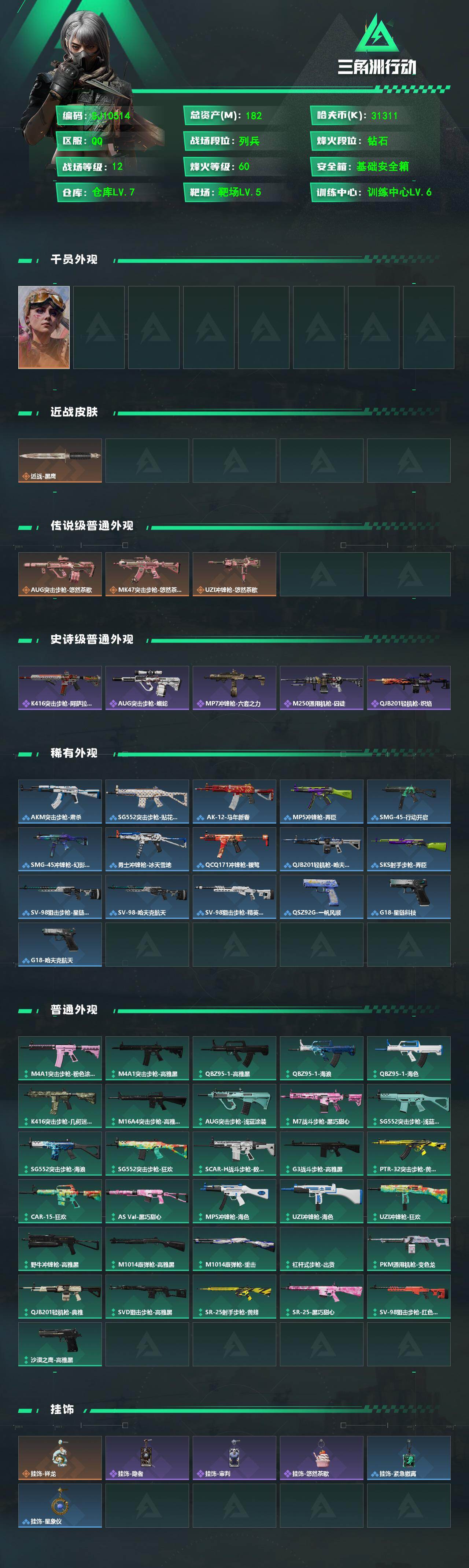 SJZEY4117127三角洲行动账号详情图2