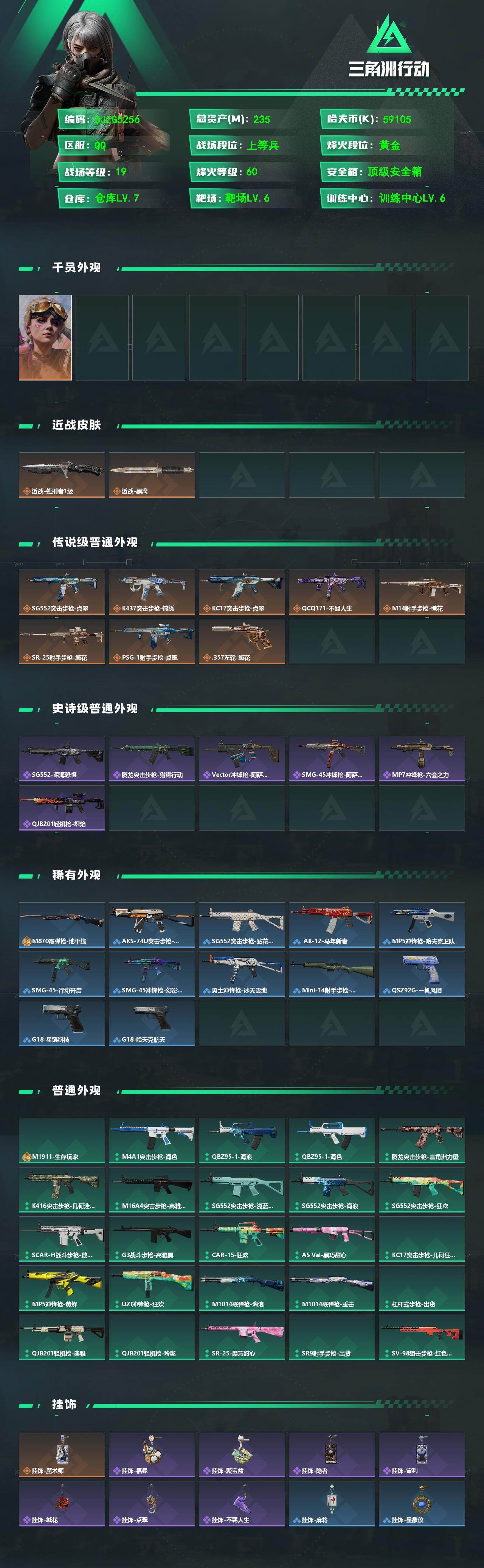 SJZEY4117729三角洲行动账号详情图2