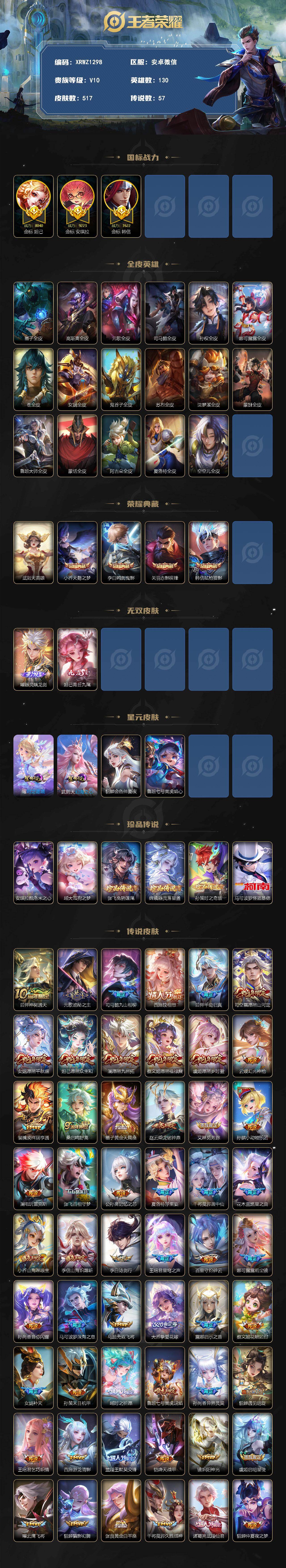 WZJM4355858王者荣耀账号详情图2