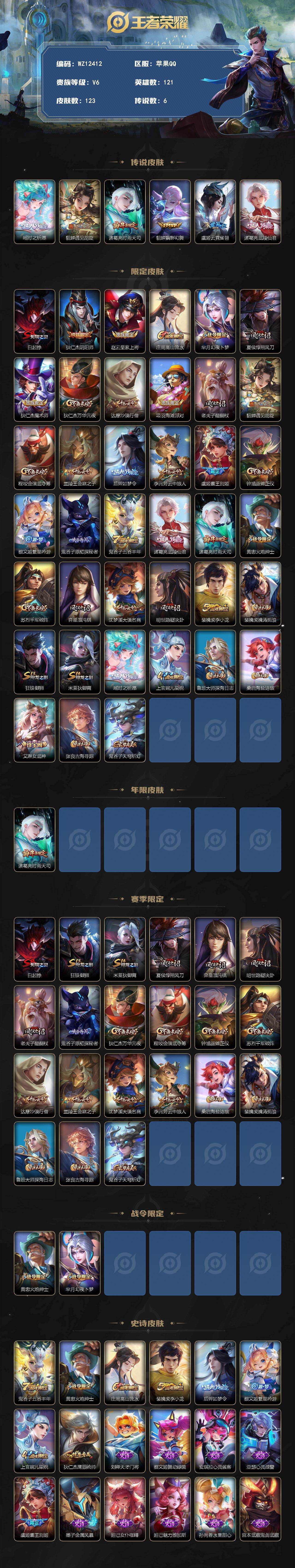 WZCMW4397937王者荣耀账号详情图2
