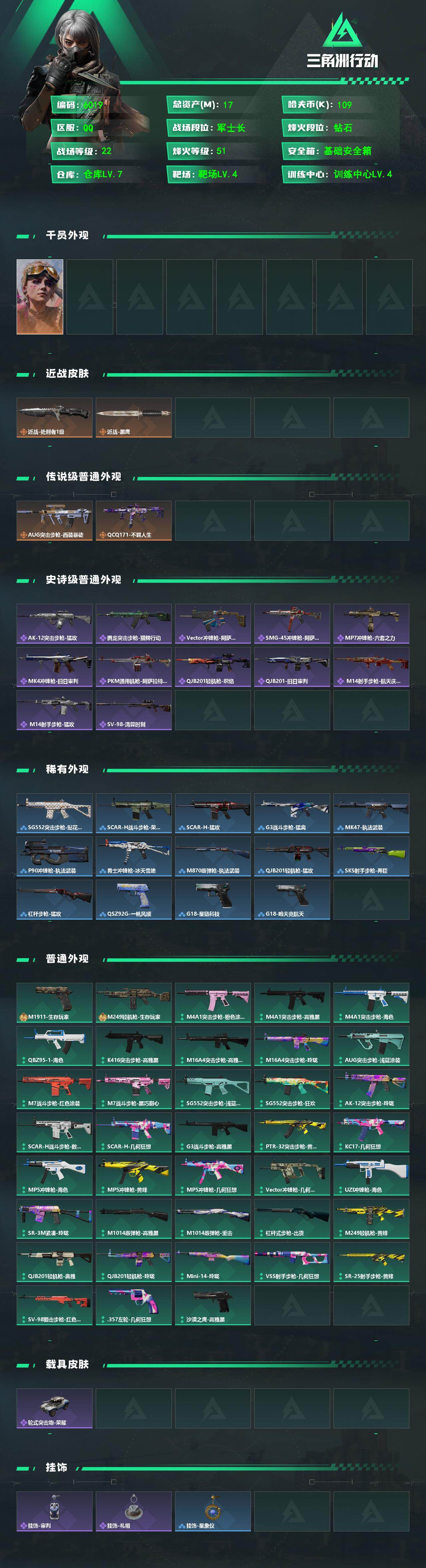 SJZPX4119275三角洲行动账号详情图4