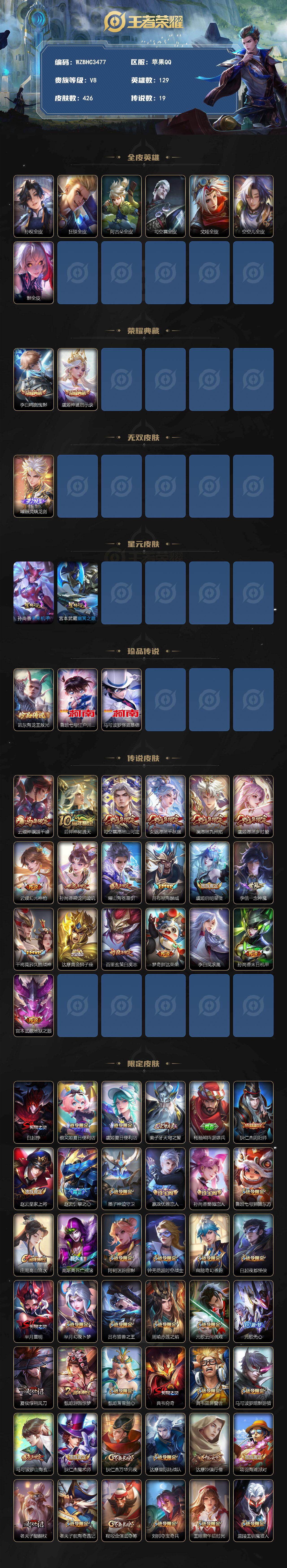 WZEY4361533王者荣耀账号详情图2