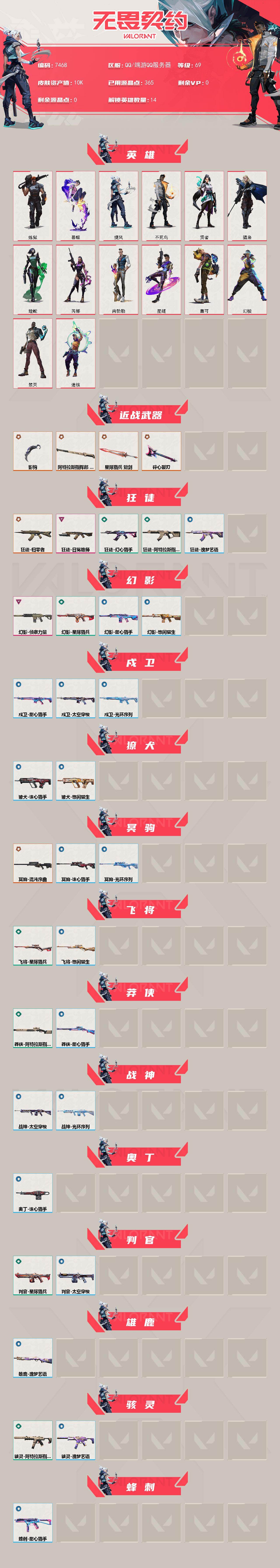 WWQXL442558无畏契约账号详情图2