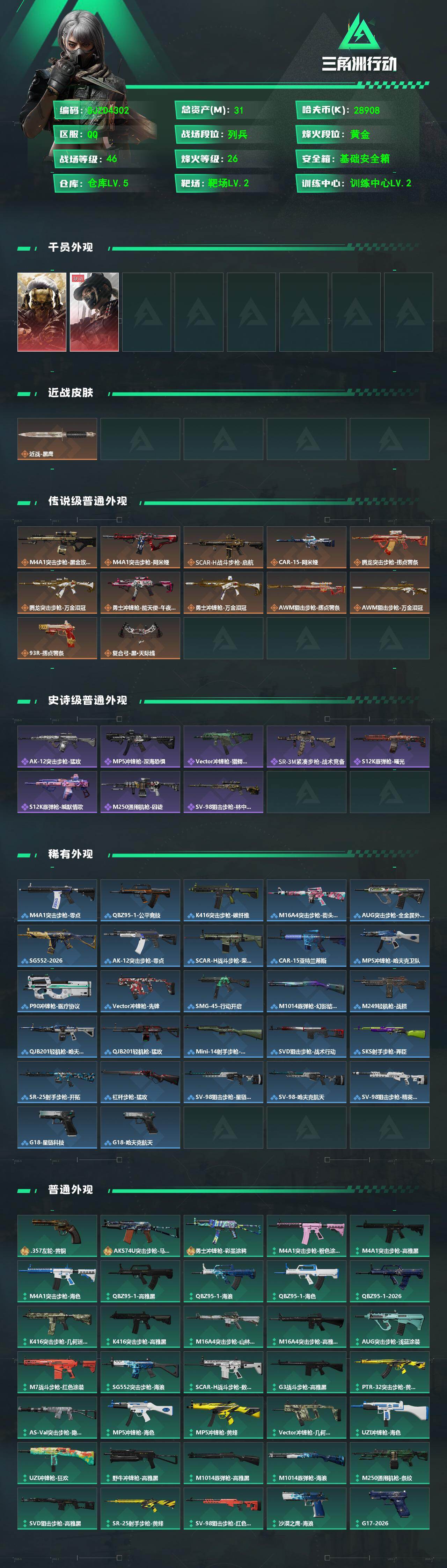 SJZEY4119330三角洲行动账号详情图2