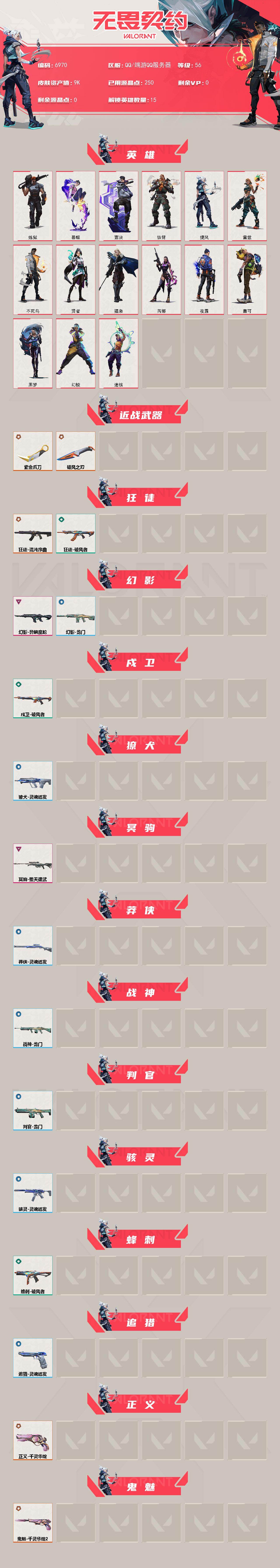 WWQLX442708无畏契约账号详情图2