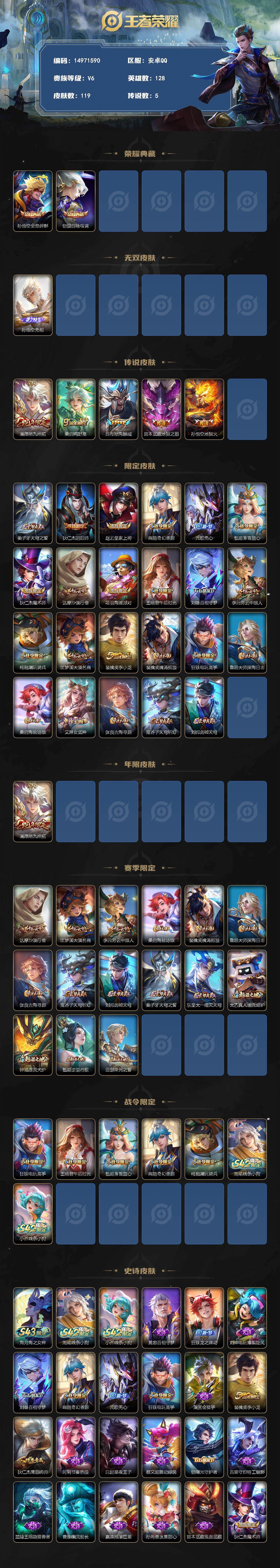 WZQM4362369王者荣耀账号详情图3