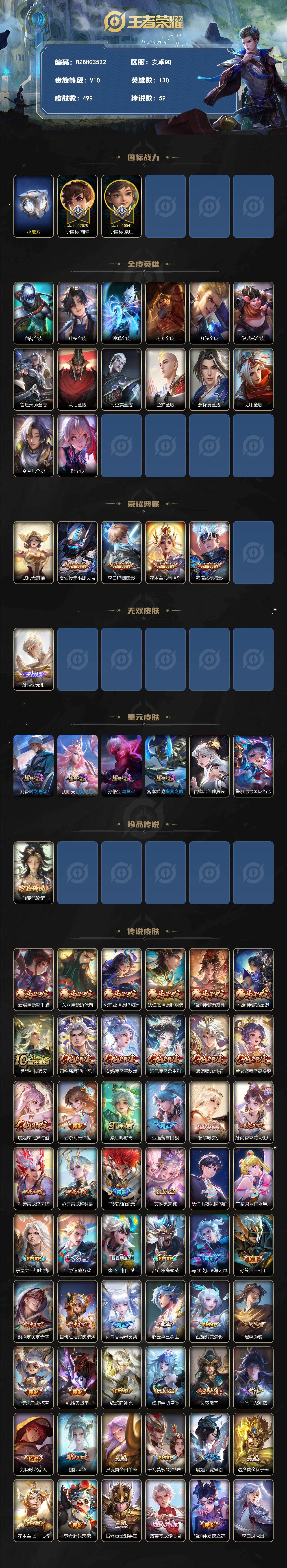 WZEY4361412王者荣耀账号详情图2