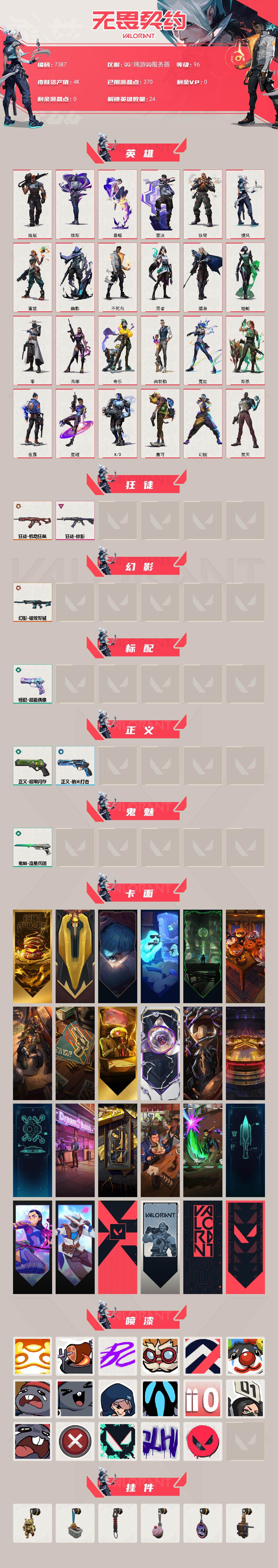 WWQXL442260无畏契约账号详情图2