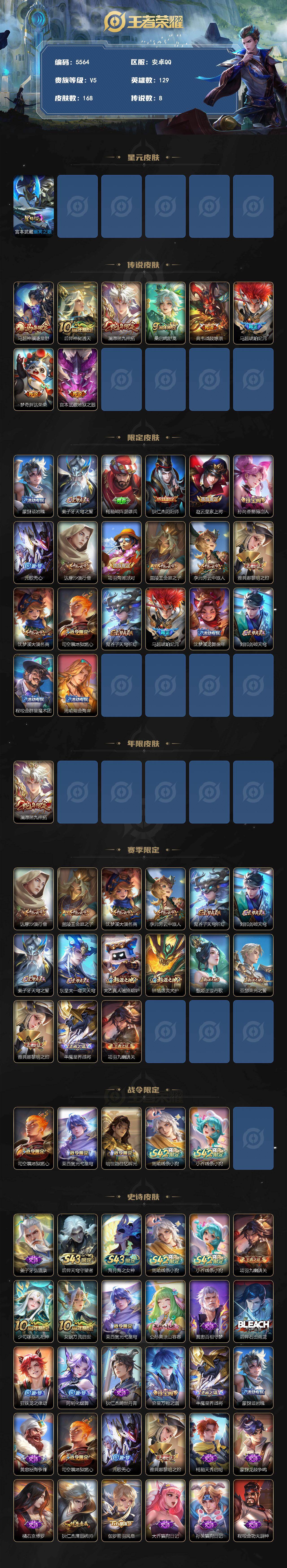 WZJZ4390426王者荣耀账号详情图2