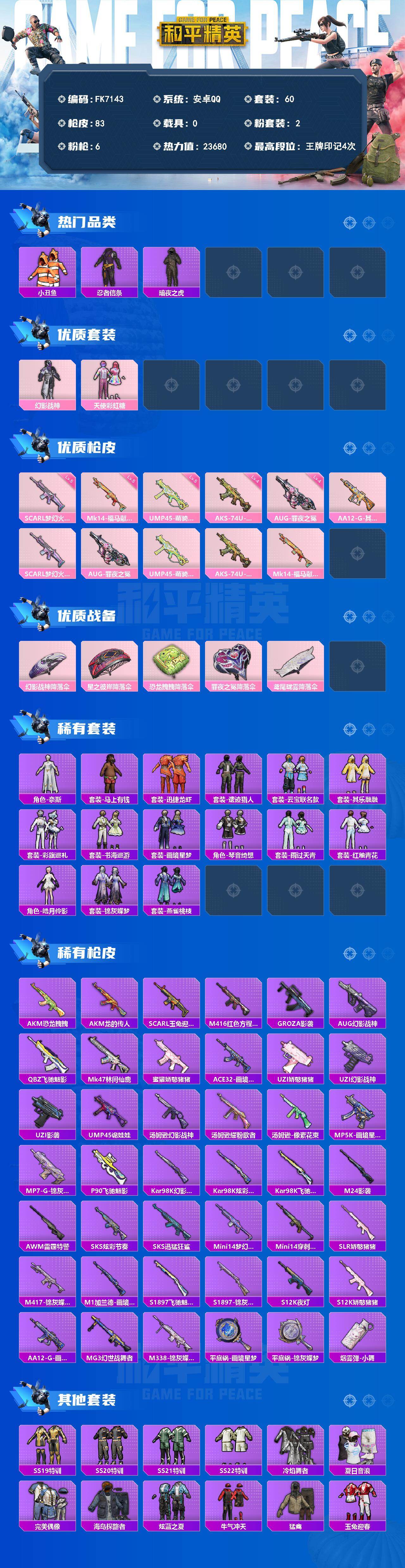 HPQM4219529和平精英账号详情图3