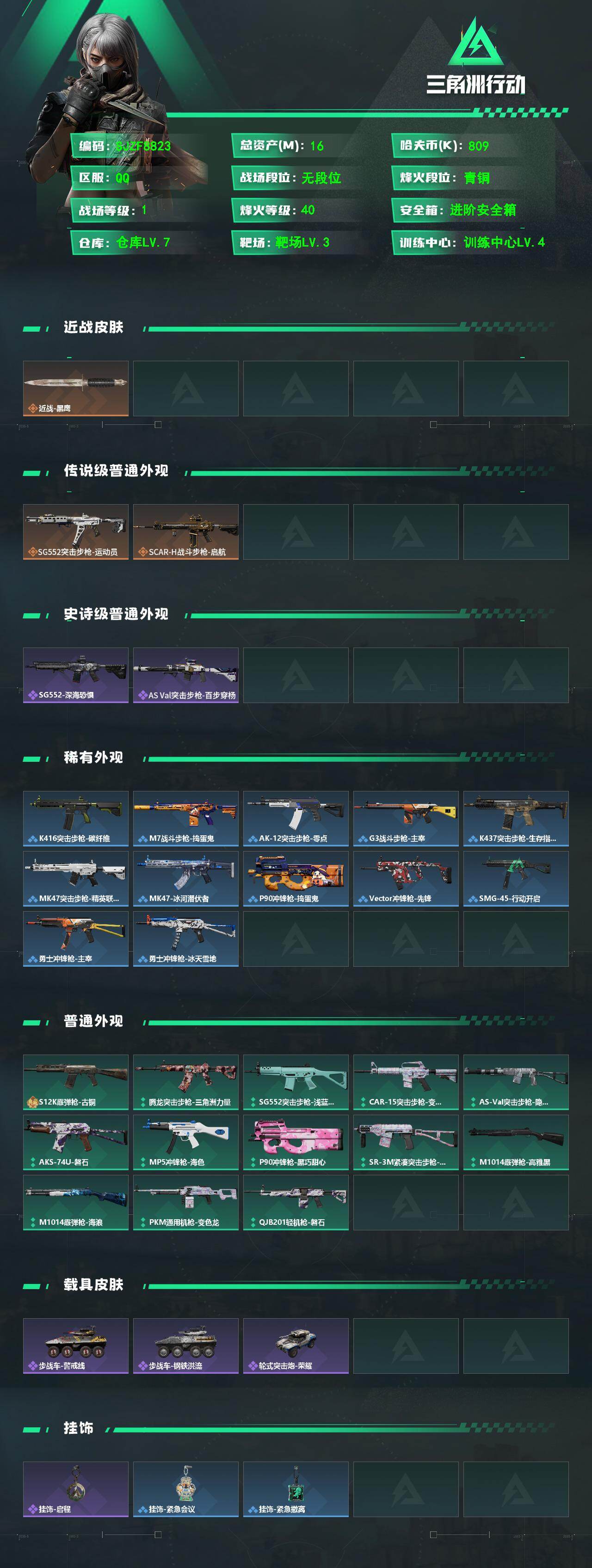 SJZEY4126374三角洲行动账号详情图2