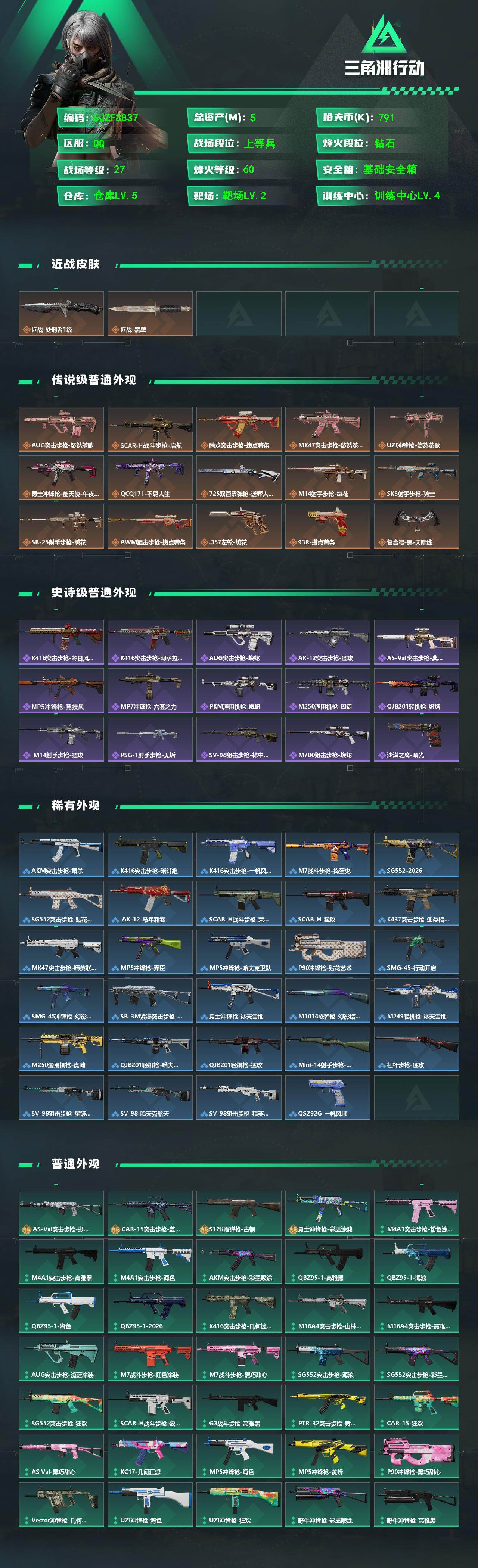 SJZEY4125182三角洲行动账号详情图2