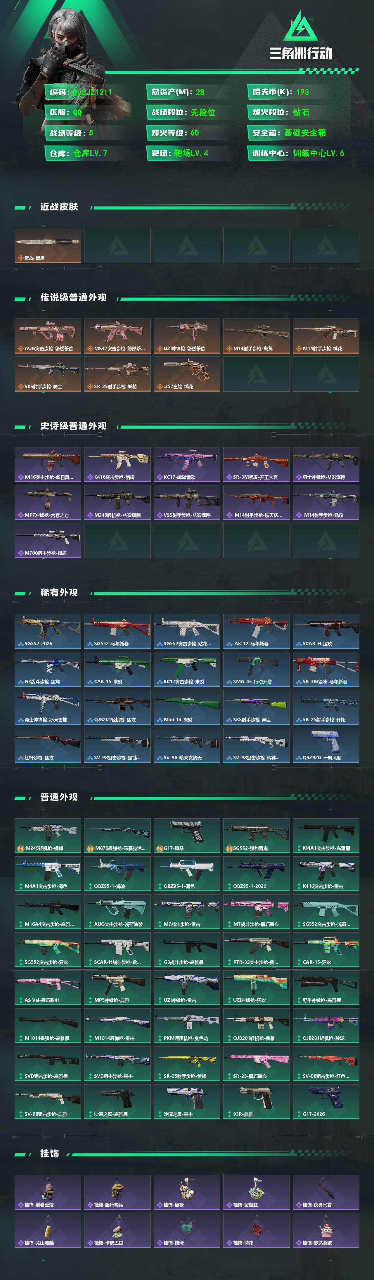 SJZYYT4125772三角洲行动账号详情图2