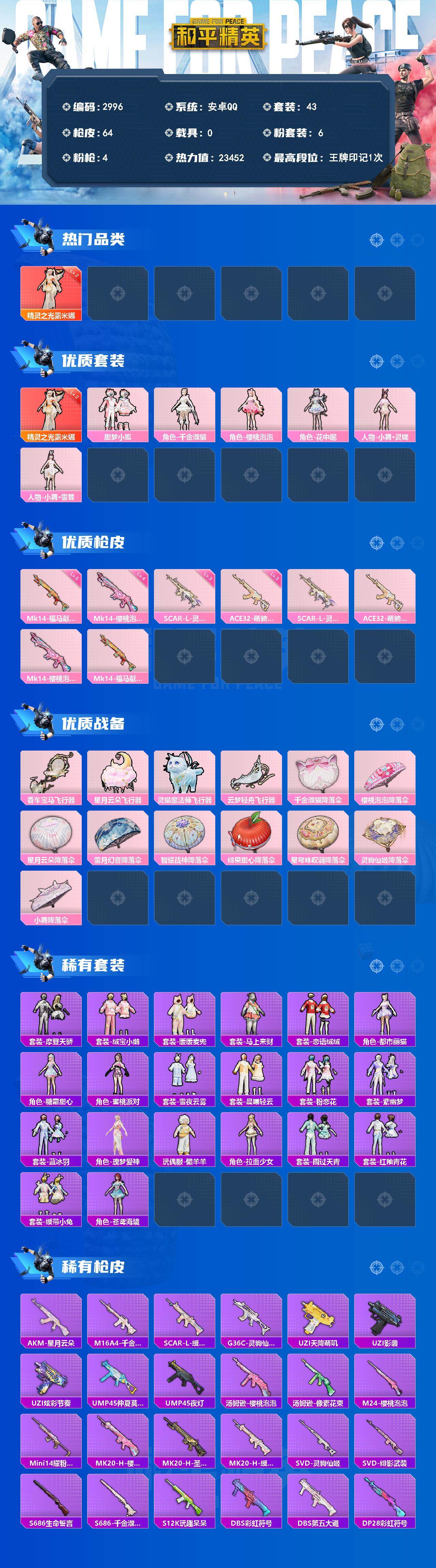 HPQM4220820和平精英账号详情图3