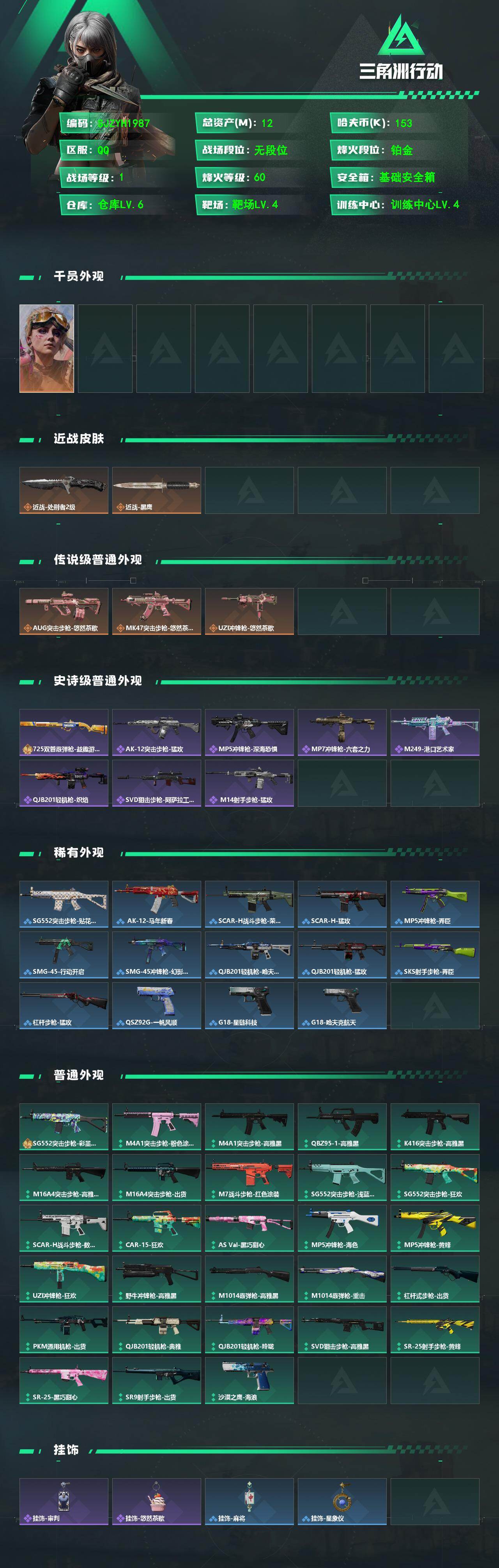 SJZEY4126984三角洲行动账号详情图2