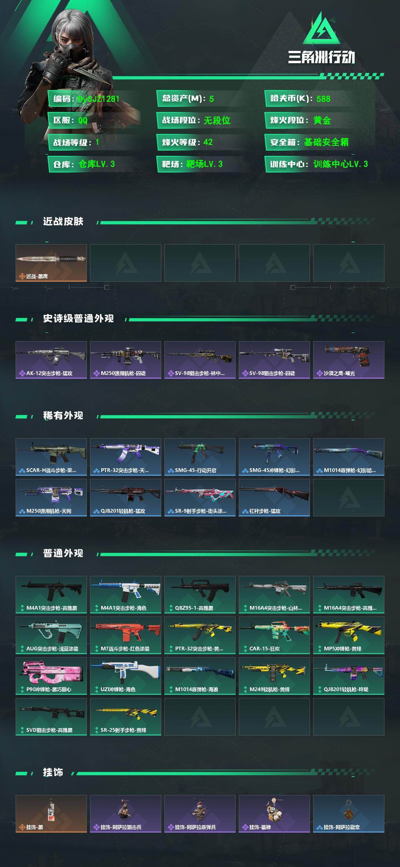 SJZYYT4126222三角洲行动账号详情图2