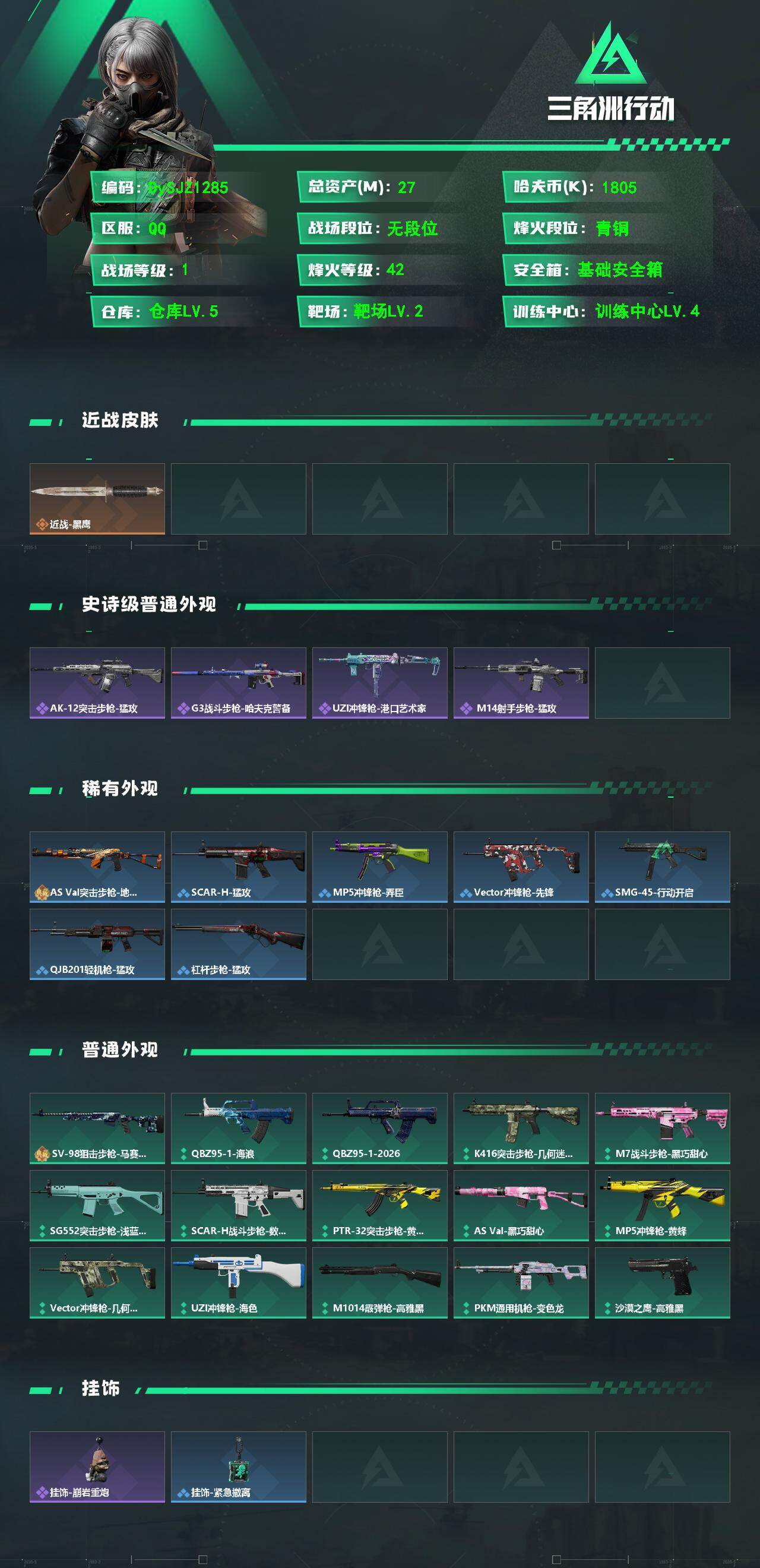 SJZYYT4127238三角洲行动账号详情图2