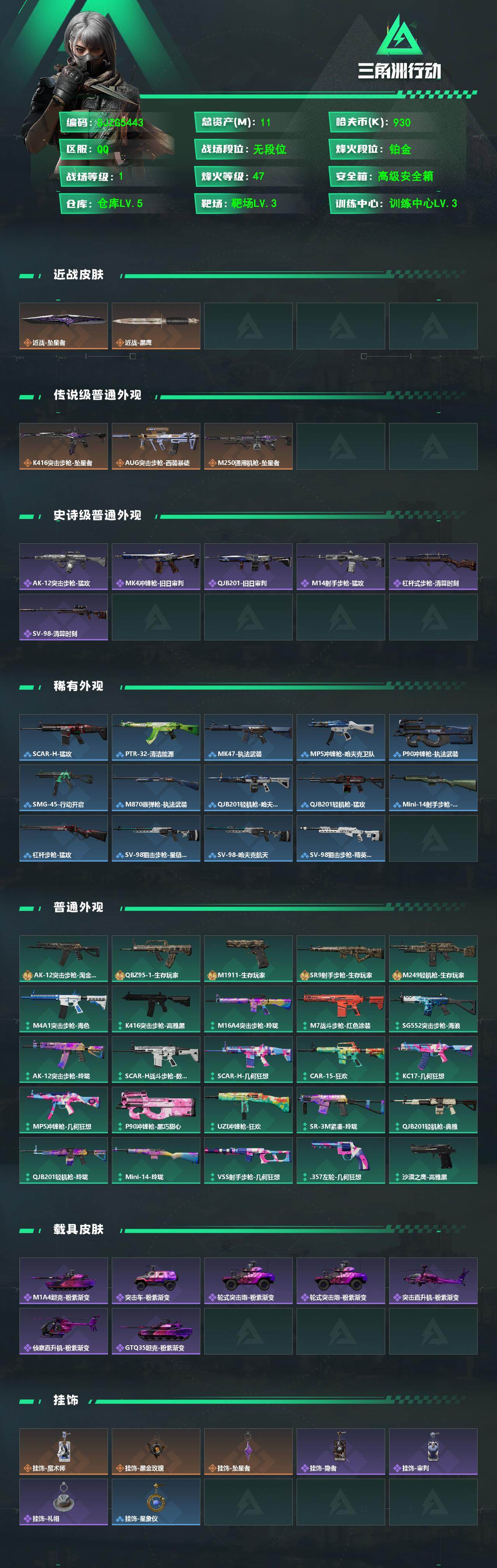 SJZEY4127348三角洲行动账号详情图2