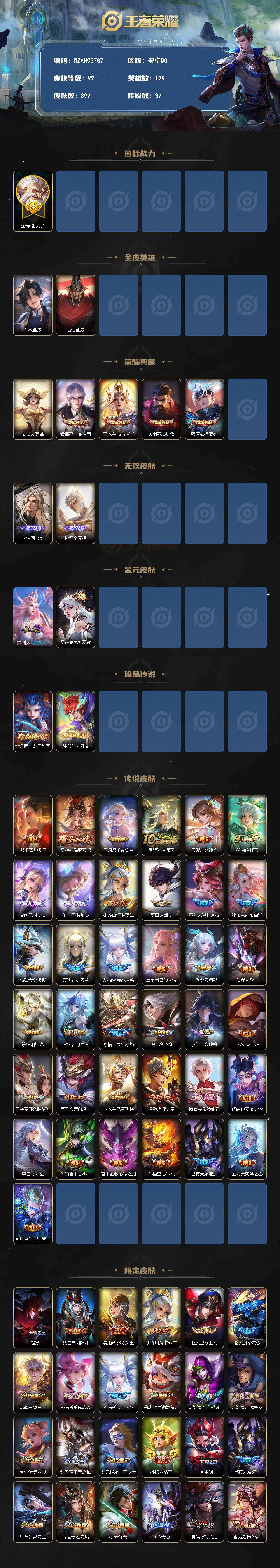 WZEY4377062王者荣耀账号详情图2