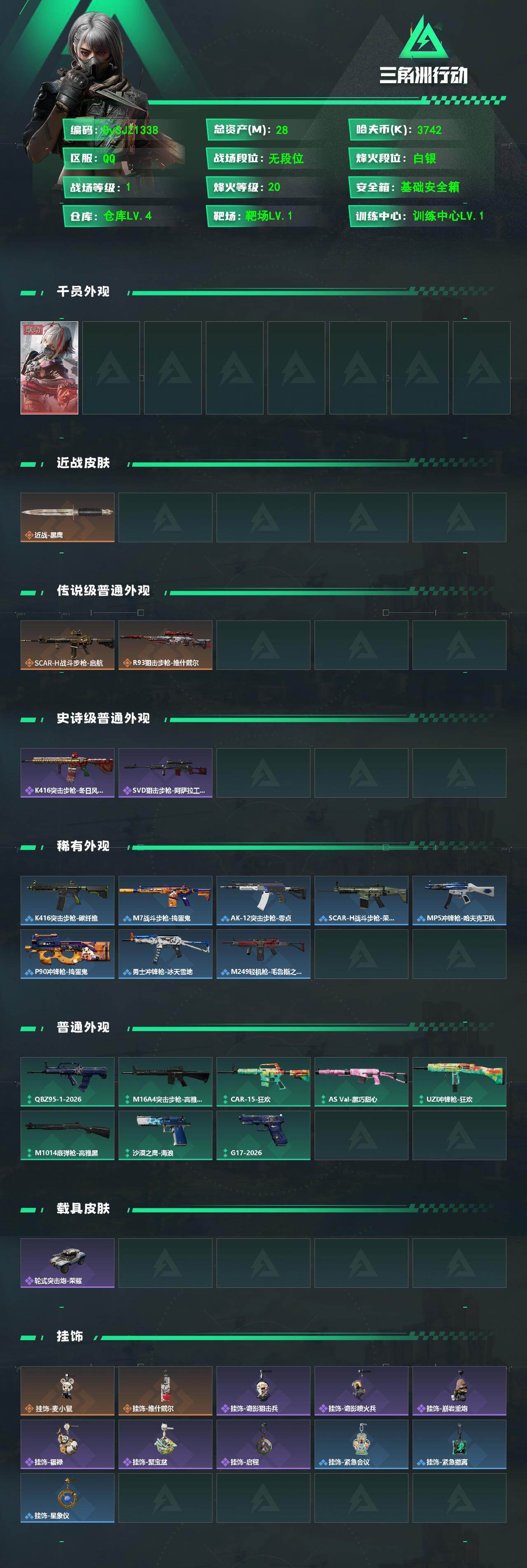 SJZYYT4128151三角洲行动账号详情图2