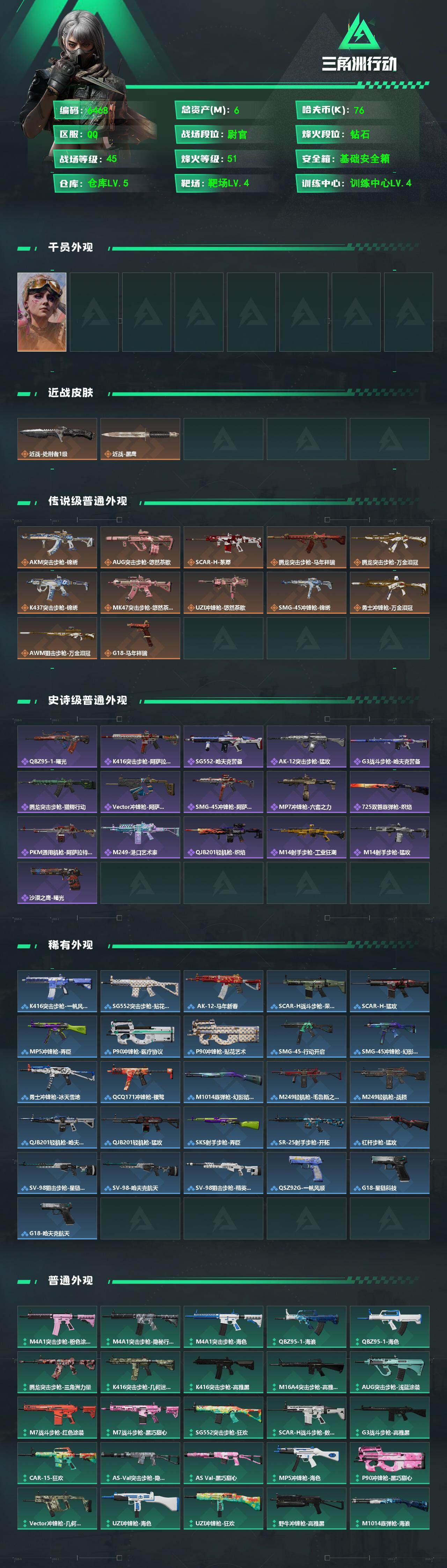 SJZPX4130087三角洲行动账号详情图4 SJZPX4130087三角洲行动账号详情图4