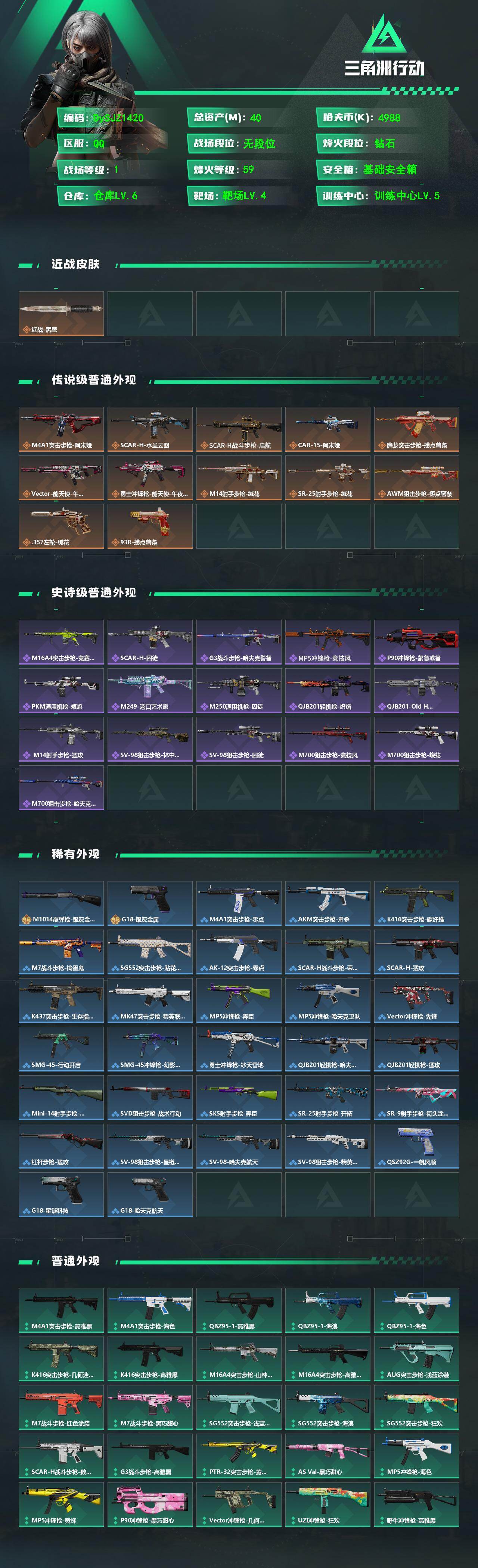 SJZYYT4129226三角洲行动账号详情图2 SJZYYT4129226三角洲行动账号详情图2