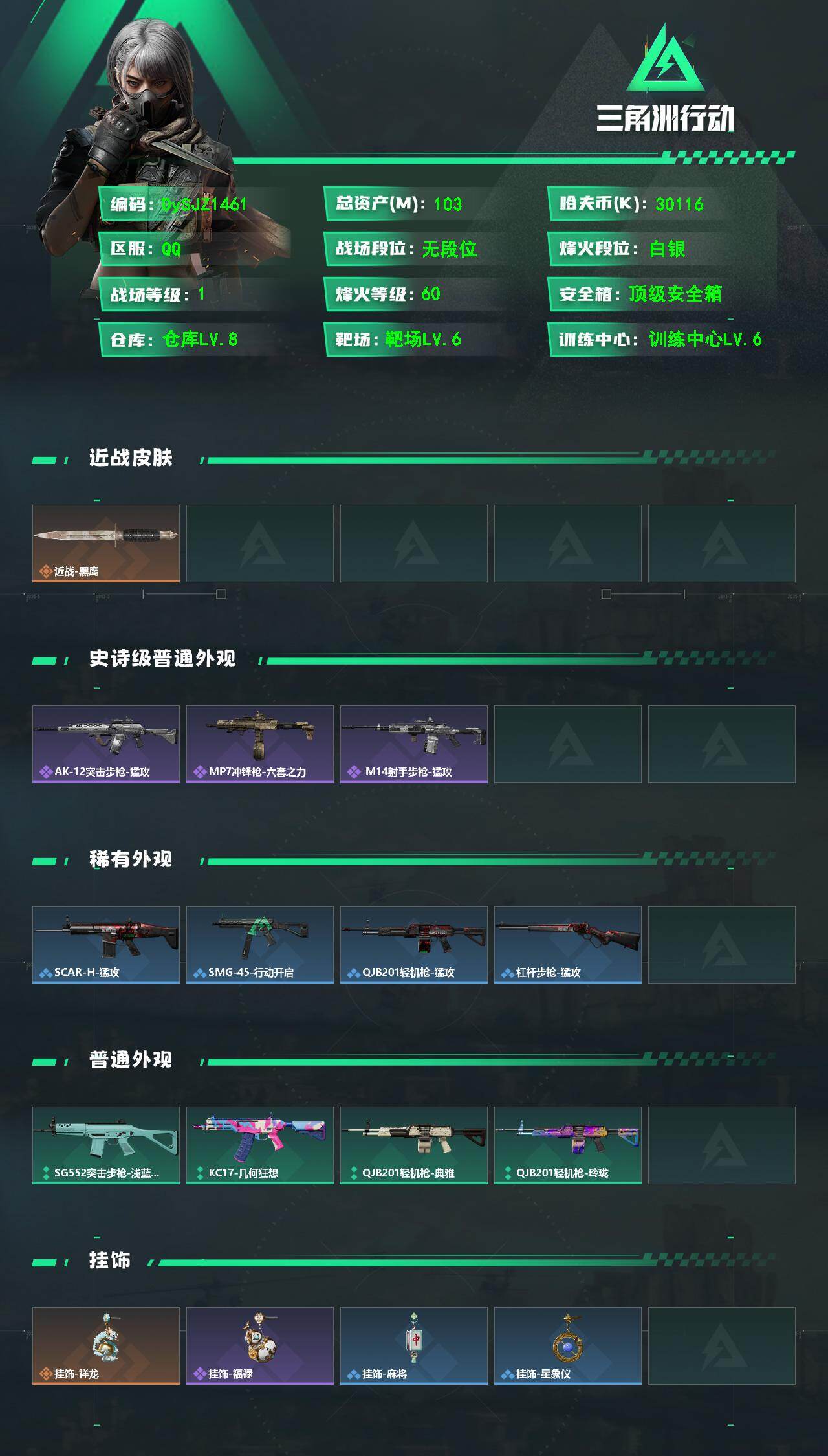 SJZYYT4129422三角洲行动账号详情图2