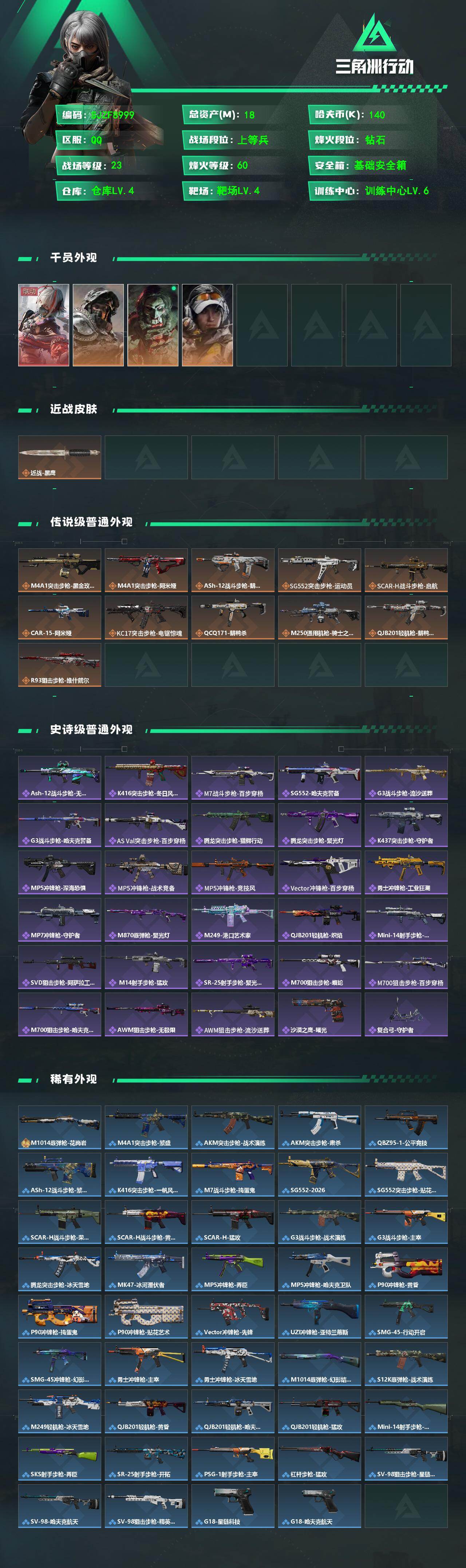 SJZEY4129649三角洲行动账号详情图2