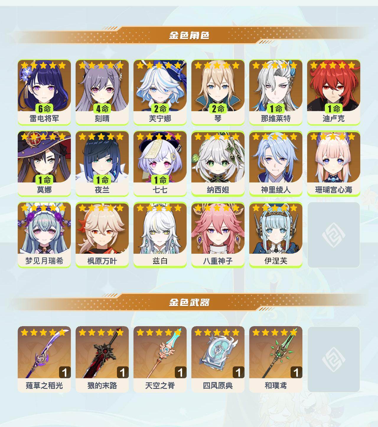 YSEY46205原神账号详情图3