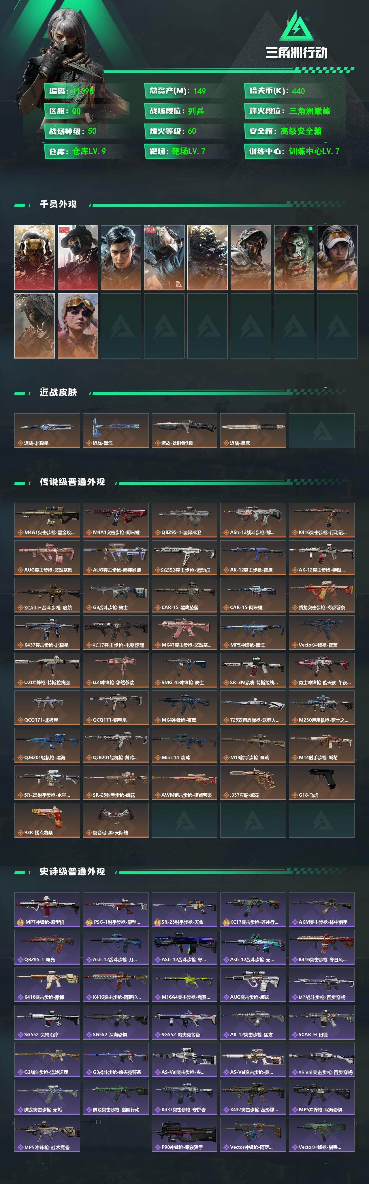 SJZCMW4146952三角洲行动账号详情图2 SJZCMW4146952三角洲行动账号详情图2