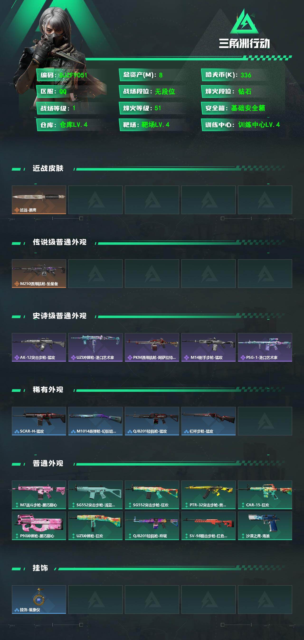 SJZEY4130668三角洲行动账号详情图2 SJZEY4130668三角洲行动账号详情图2