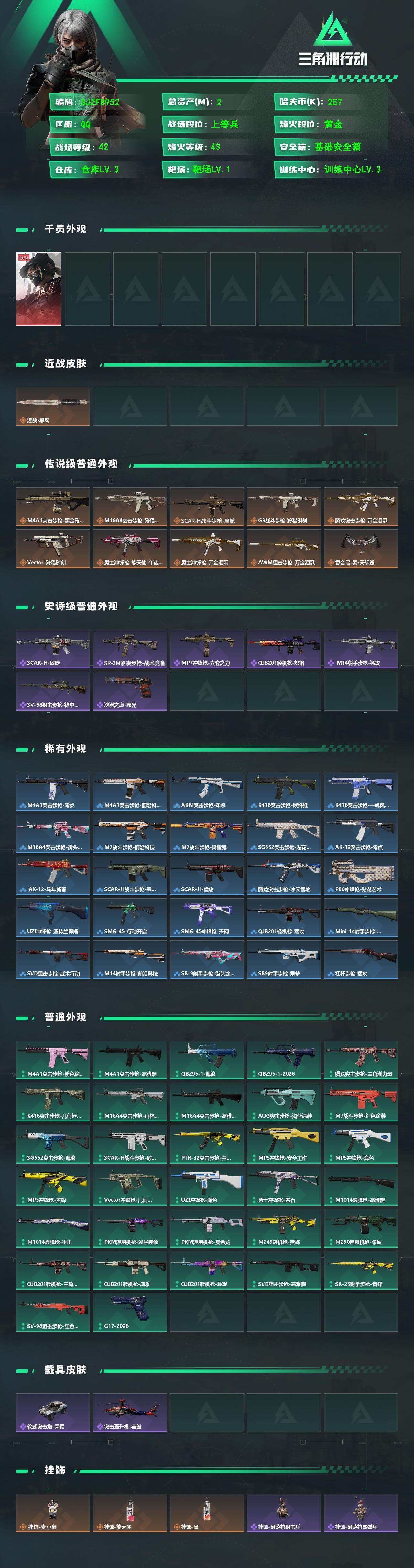 SJZEY4130799三角洲行动账号详情图2