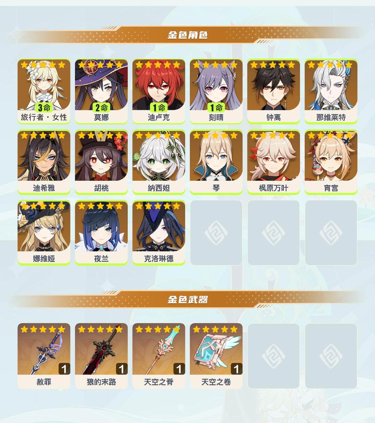 YSEY46747原神账号详情图3