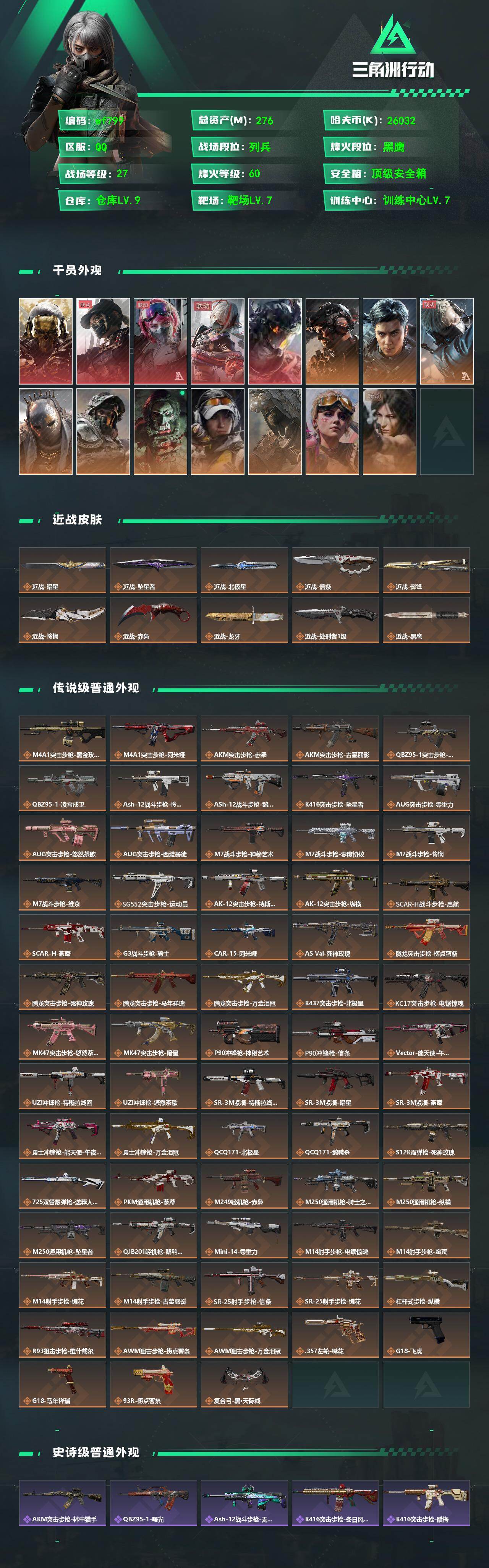 SJZQM4145341三角洲行动账号详情图4 SJZQM4145341三角洲行动账号详情图4