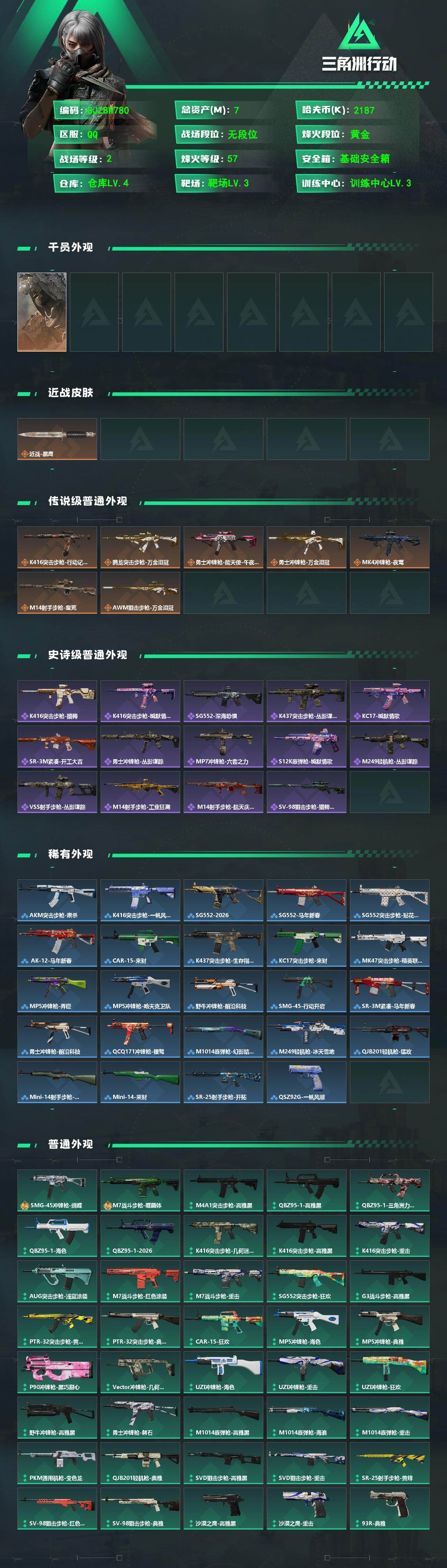 SJZEY4145777三角洲行动账号详情图2