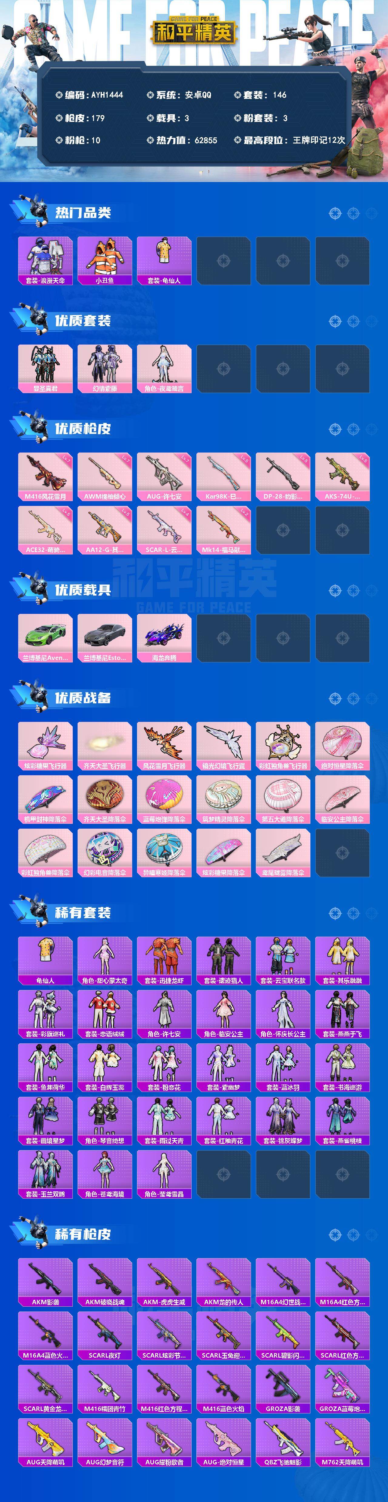 HPLE4242835和平精英账号详情图2